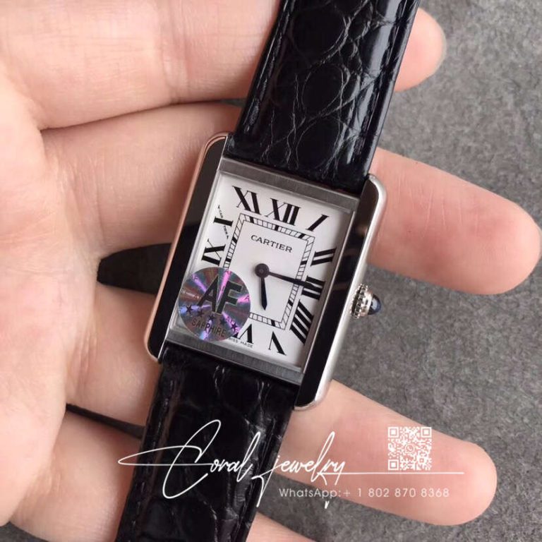 Replica Cartier Tank Quartz Wsta0030 Af Factory Stainless Steel White Dial (2)