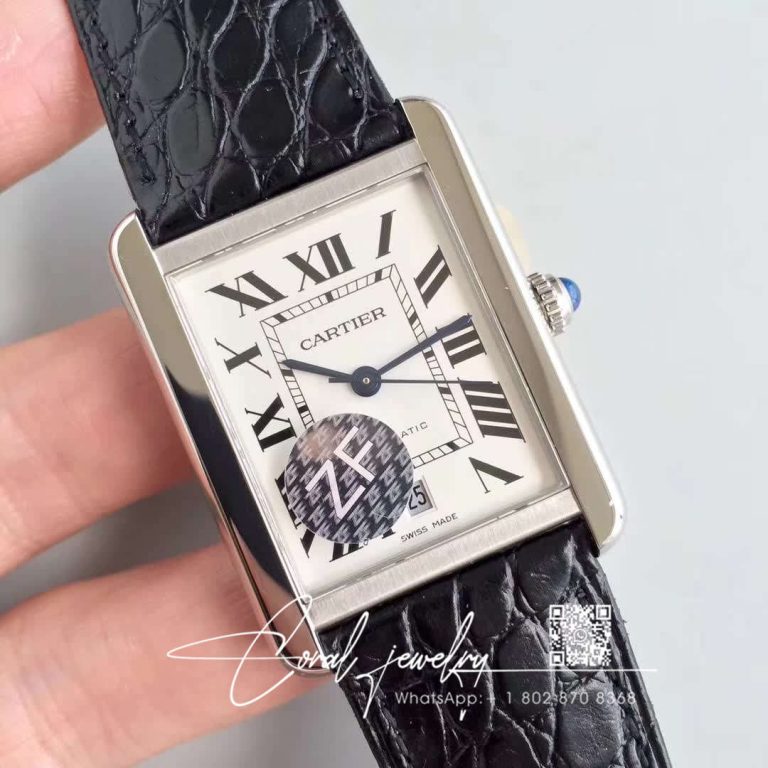 Replica Cartier Tank Solo Xl Automatic W5200027 Zf Factory White Dial (2)