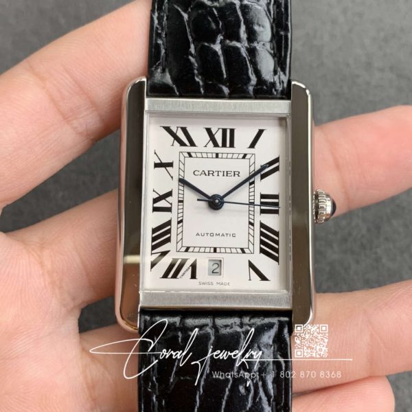 Replica Cartier Tank W5200027 Af Factory Leather Strap (1)