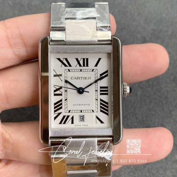 Replica Cartier Tank W5200028 Af Factory Silver Stainless Steel (1)