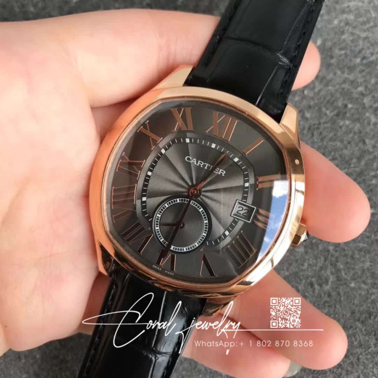 Replica Drive De Cartier Wgnm0004 V6 Factory Black Strap (2)