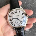 Replica Drive De Cartier Wsnm0004 Gs Factory White Dial (3)