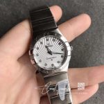 Replica Omega Constellation Ladies 27mm 123.10.27.60.55.001 Tw Factory White Textured Dial (3)