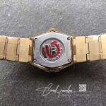 Replica Omega Constellation Ladies 27mm Tw Factory 18k Yellow Gold Textured Diamond Dial (7)