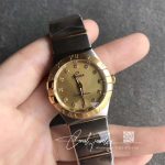 Replica Omega Constellation Ladies 27mm Tw Factory Gold Dial (3)