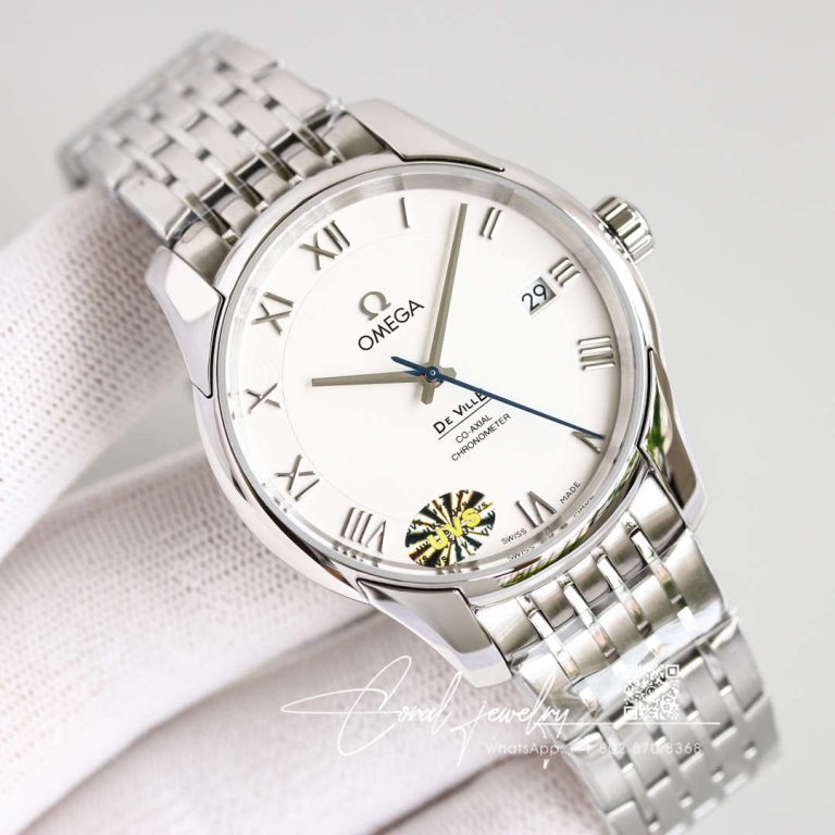 Replica Omega De Ville 431.10.41.21.02.001 Vs Factory Stainless Steel White Dial (2)