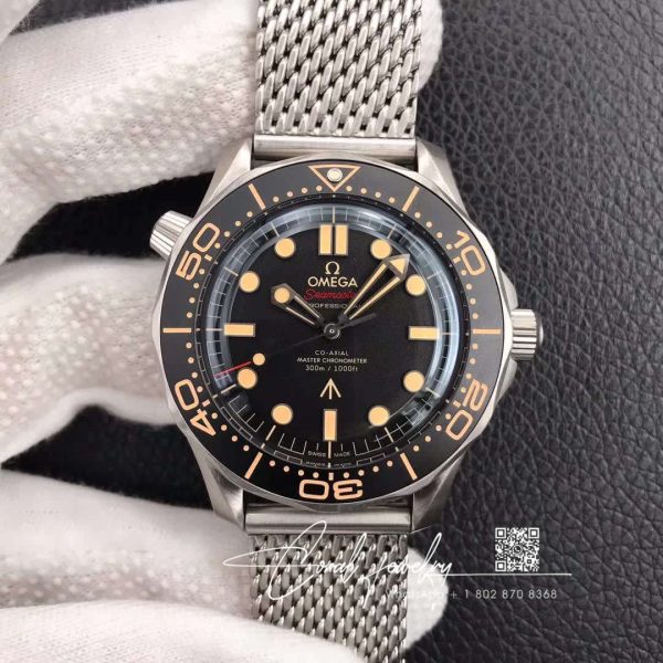 Replica Omega Seamaster 210.90.42.20.01.001 James Bond 007 Vs Factory Black Dial (1)