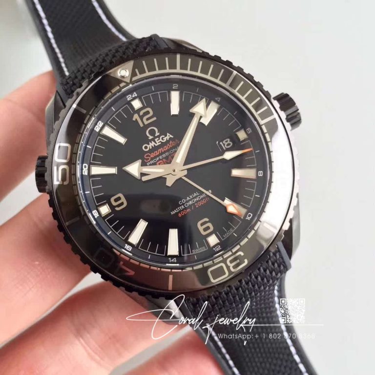 Replica Omega Seamaster 215.33.40.20.01.001 Planet Ocean 600m Vs Factory Black Dial (2)