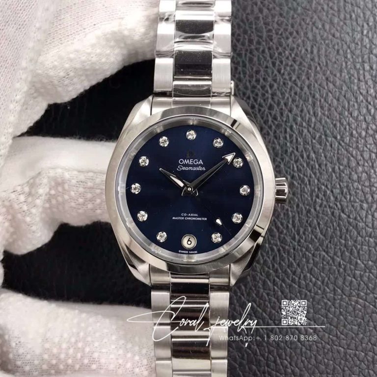 Replica Omega Seamaster 220.10.38.20.53.001 Vs Factory Aqua Terra 150m Co‑axial Master Chronometer Ladies Watch (1)