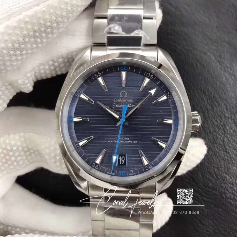 Replica Omega Seamaster 220.10.41.21.03.001 Vs Factory Blue Dial (1)