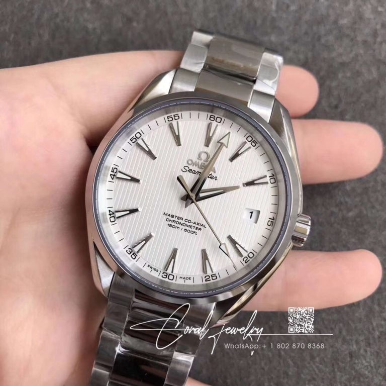 Replica Omega Seamaster Aqua Terra 150m Master Co Axial 231.10.42.21.02.003 Vs Factory White Dial (2)