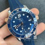 Replica Omega Seamaster Diver 300m 210.22.42.20.03.001 Vs Factory Blue Rubber Strap (2)