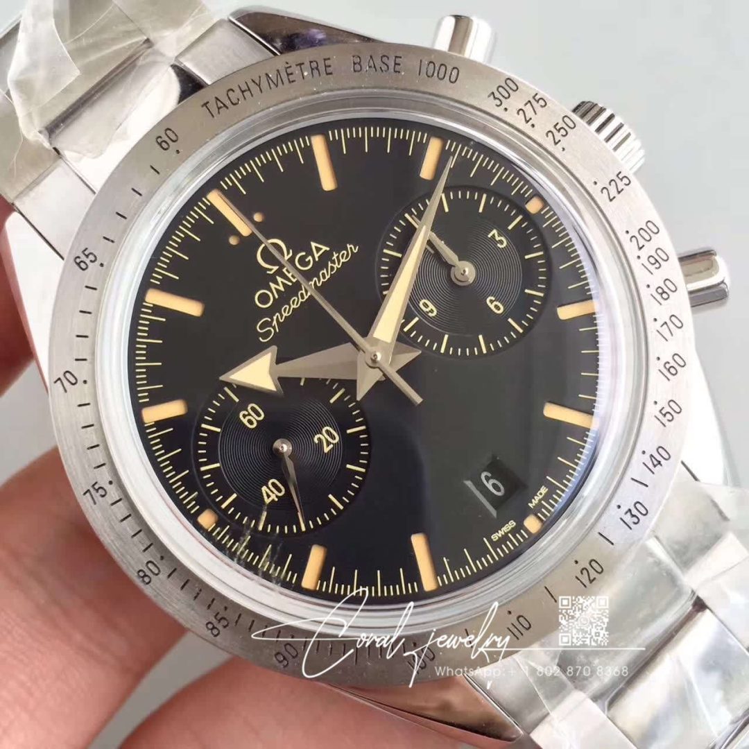 Replica Omega Speedmaster 57 Co Axial Chronograph 331.10.42.51.01.002 Om Factory Black Dial (4)