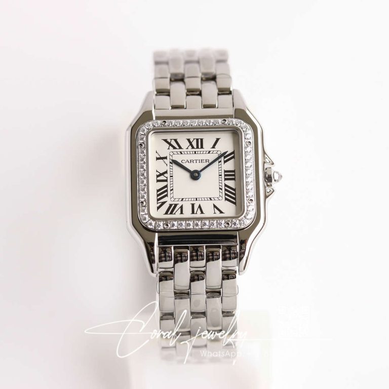 Replica Panthere De Cartier W4pn0008 27mm Bv Factory White Dial Stainless Steel (1)