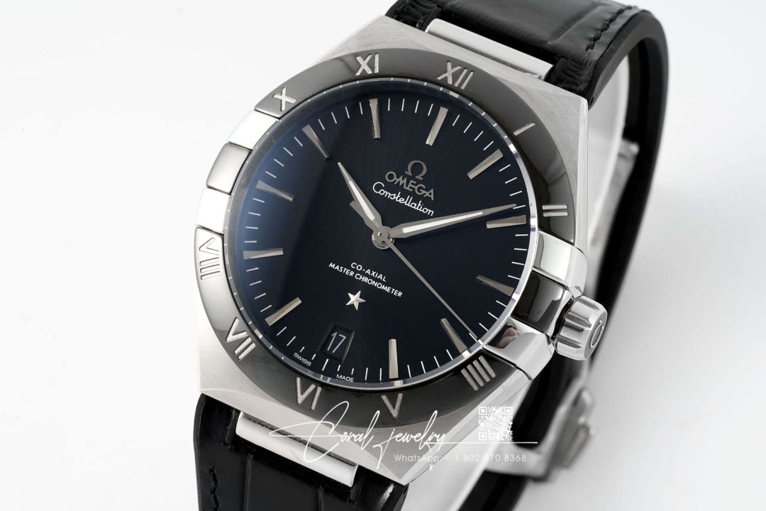 Replica Sbf Omega Constellation 131.33.41.21.01.001 Vs Factory Black Leather Strap (2)