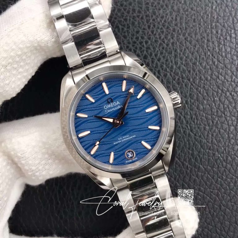 Replica Seamaster Aqua Terra 150m Omega Co‑axial Master Chronometer 220.10.38.20.03.002 Vs Factory Ladies (2)