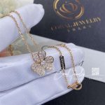 Van Cleef & Arpels Frivole Pendant, Small Model Rose Gold, Diamond Vcarp7rl00 (5)