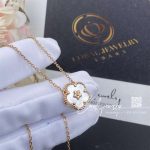 Van Cleef & Arpels Lucky Spring Pendant, Plum Blossom 18k Rose Gold, Mother Of Pearl Vcarp9x100 (5)