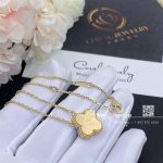 Van Cleef & Arpels Vintage Alhambra 2010 Holiday Necklace Yellow Gold (4)