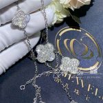 Van Cleef & Arpels Magic Alhambra Necklace, 6 Motifs White Gold, Diamond Vcarn9mp00 (4)