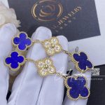 Van Cleef & Arpels Magic Alhambra Earrings, 3 Motifs Yellow Gold, Diamond, Lapis Lazuli (4)