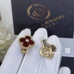 Van Cleef & Arpels Vintage Alhambra Yellow Gold (18k) Fashion Carnelian,diamond Band Ring Gold (5)