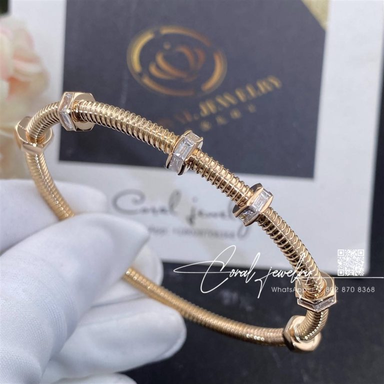 Cartier Ecrou De Cartier Diamond Bracelet Rose Gold N6714516 (6)