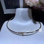 Cartier Juste Un Clou Collar Necklace Small Model, Rose Gold Diamonds Ref (4)