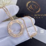 Cartier Love Necklace Rose Gold, Diamonds Ref. B7224527 (4)