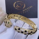 Cartier Panthère De Cartier Bracelet, 18k Gold Diamond Onyx Emerald N6715417 (4)