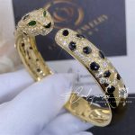 Cartier Panthère De Cartier Bracelet, 18k Gold Diamond Onyx Emerald N6715417 (5)