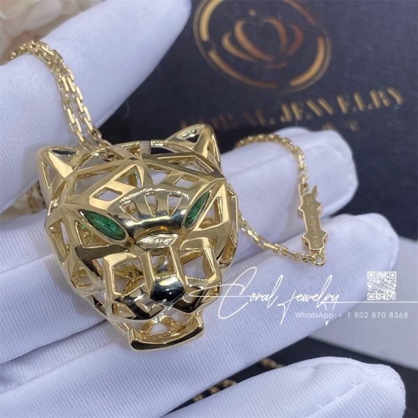 Cartier Panthère De Cartier Necklace Yellow Gold, Tsavorite Garnets, Onyx Ref. N7424210 (3)