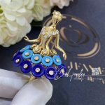 Van Cleef & Arpels Bouton D’or Ballerina Clip Yellow Gold, Diamond, Lapis Lazuli, Turquoise Vcarp7r300 (3)