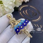 Van Cleef & Arpels Bouton D’or Ballerina Clip Yellow Gold, Diamond, Lapis Lazuli, Turquoise Vcarp7r300 (5)