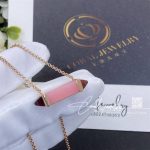 Cartier Les Berlingots De Cartier Necklace Medium Model Rose Gold, Pink Chalcedony, Garnet B7224768 (5)