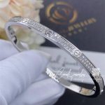 Cartier Love Bracelet, Small Model, Paved Diamonds White Gold Ref. N6710817 (4)