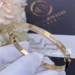 Cartier Love Bracelet, Small Model, Paved Diamonds Yellow Gold Ref. N6710617 (3)