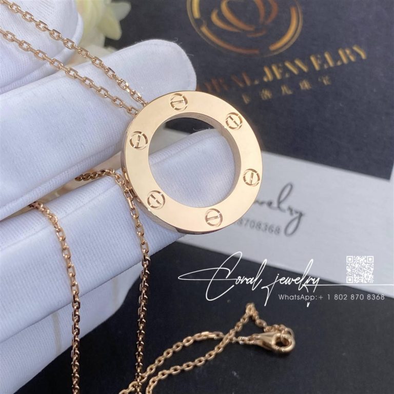 Cartier Love Necklace 18k Rose Gold B7014400 (2)