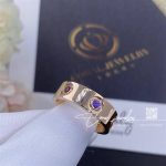 Cartier Love Ring Rose Gold, Sapphires, Garnets, Amethyst B4087800 (7)