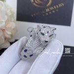 Cartier Panthère De Cartier Ring, Platinum, Sapphire, Emerald, Onyx, Diamonds Ref. H4078300 (4)