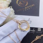 Cartier Trinity Necklace White Gold, Yellow Gold, Rose Gold, Diamond Ref. B7058700 (4)