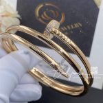 Cartier Juste Un Clou Bracelet, 18k Rose Gold Diamonds Ref (7)