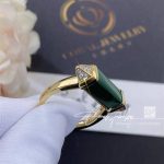 Cartier Les Berlingots De Cartier Ring Yellow Gold, Malachite, Diamond Ref. B4235500 (3)