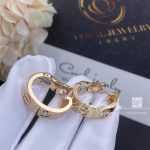 Cartier Love Earrings, 2 Diamonds Rose Gold Ref. B8301218 (3)