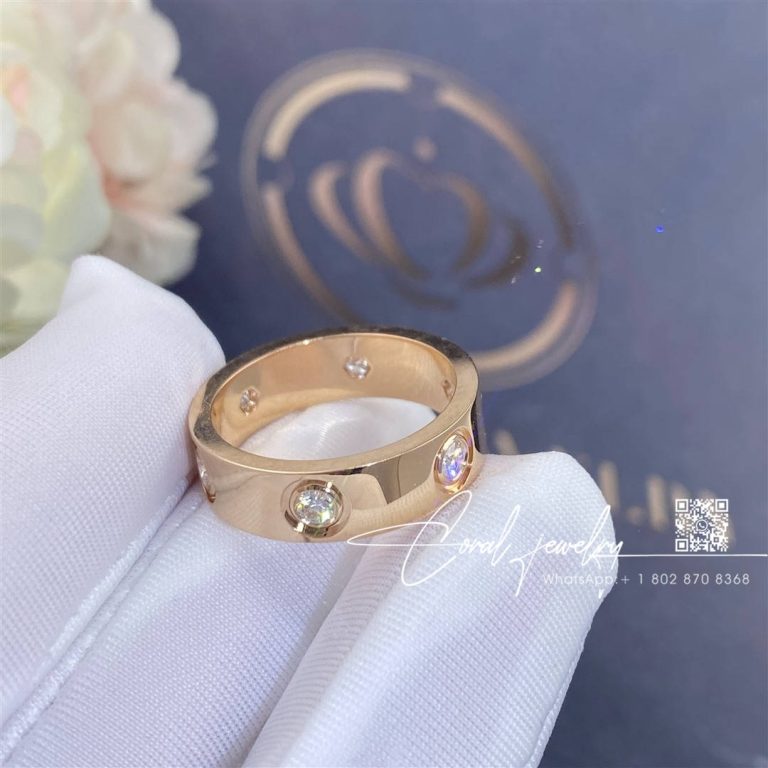 Cartier Love Ring, Rose Gold 6 Diamonds Ref. B4097500 (2)