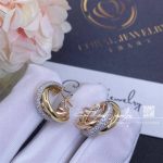 Cartier Trinity Earrings White Gold, Yellow Gold, Rose Gold Ref. B8031900 (5)