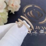 Cartier Juste Un Clou Ring Rose Gold, Diamonds Ref. B4210900 (5)