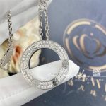 Cartier Love Necklace, Diamond Paved White Gold B7058000 (2)