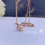 Cartier Heart Necklace Rose Gold, Diamonds Ref. B3040400 (6)