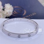 Cartier Love Bracelet, 10 Diamonds White Gold Ref. B6070417 (1)